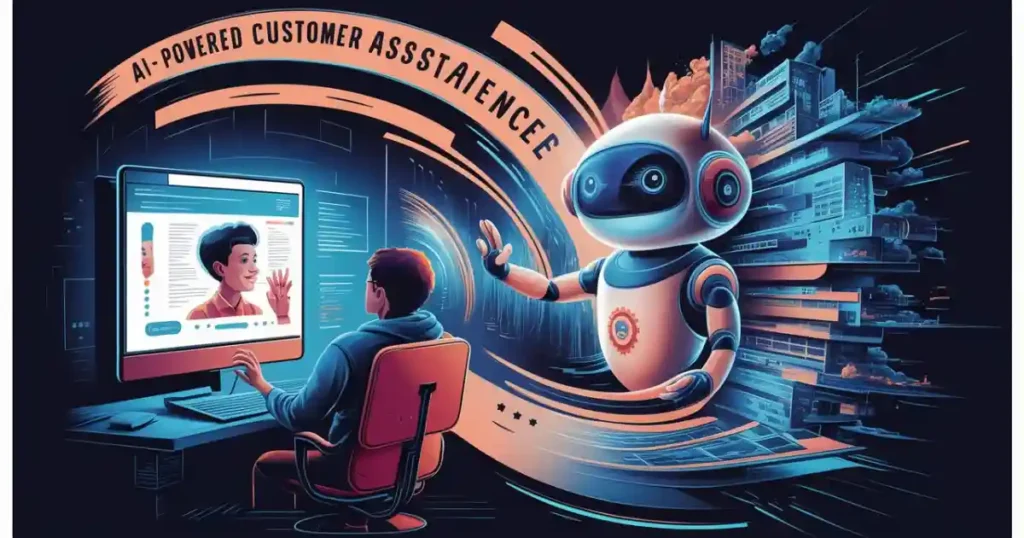 An AI-powered chatbot providing efficient and personalized customer service online.